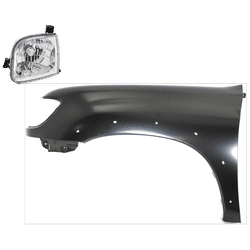 Replacement Fender Steel Primed, Front, Driver Side, 1-year unlimited-mileage warranty KIT-031323-34105