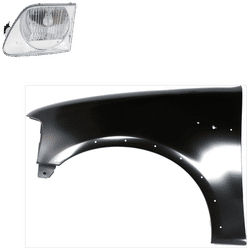Replacement Fender Steel Primed, Front, Driver Side, 1-year unlimited-mileage warranty KIT-022423-82605