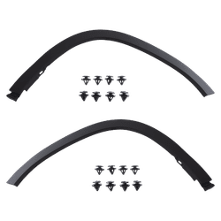 Replacement Fender Flares Plastic Textured, Front, Driver & Passenger Side, 1-year unlimited-mileage warranty SET-RS22130025