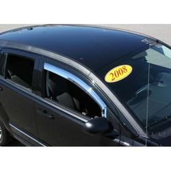 Putco Window Visor Acrylic Chrome In-Channel Mount Type Element chrome Series, Front, 1-year limited warranty 480140