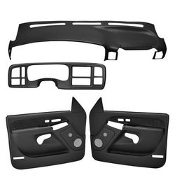 Coverlay Interior Restoration Kit ABS Plastic Black Dash Cap, Instrument Panel Cover, Lifetime limited warranty 18-598C63FHB-BLK