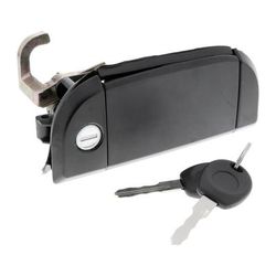Vaico Exterior Door Handle Black, Front, Passenger Side, 2-year or 24,000-mile limited warranty V10-2154