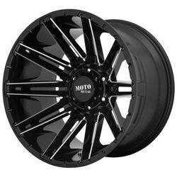 Moto Metal Wheel Aluminum Black, Lifetime Limited Warranty on Structure; 1 Year Finish MO99829088300