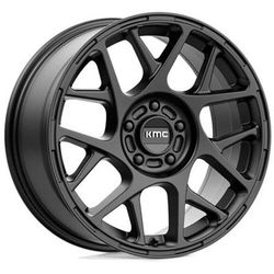KMC Wheel Aluminum Satin Black, Lifetime Structural Limited Warranty With 1 Year On Finish KM70878057738