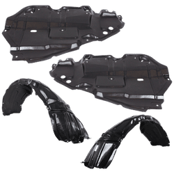 Replacement Fender Liner, Front, Driver & Passenger Side, 1-year unlimited-mileage warranty KIT-082224-C589