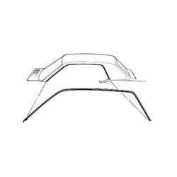 Scott Drake Classic Roof Rail Seal, 90-day Limited Warranty C7ZZ-6551222-3C