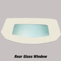 Kee Auto Top Convertible Rear Window Vinyl Ford White, HG0216TN26SP