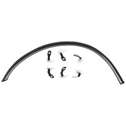 Replacement Fender Flares Steel Chrome, Front, Driver Side, 1-year unlimited-mileage warranty T221302