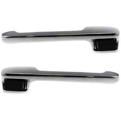 Replacement Exterior Door Handle Chrome, Front, Driver & Passenger Side, 1-year unlimited-mileage warranty SET-F462125