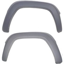 Replacement Fender Flares Plastic Textured Gray, Front, Driver & Passenger Side, 1-year unlimited-mileage warranty SET-J221311