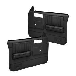 Coverlay Door Trim Panel Black Replacement Series, Front, Driver & Passenger Side, Lifetime limited warranty 18-45N-BLK