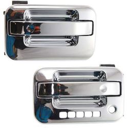 Replacement Exterior Door Handle Chrome, Front, Driver & Passenger Side, 1-year unlimited-mileage warranty SET-ARBF462115C