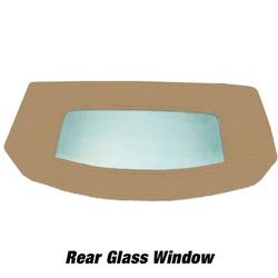 Kee Auto Top Convertible Rear Window Vinyl Buckskin, HG0122ZTN15SP
