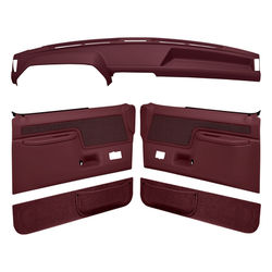 Coverlay Interior Restoration Kit ABS Plastic Maroon Dash Cap, Door Panel, Kick Lifetime limited warranty 12-113CF-MR