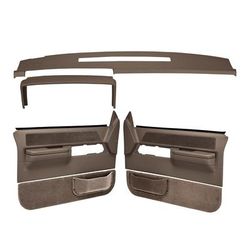 Coverlay Interior Restoration Kit ABS Plastic Dark Brown Dash Cap, Door Panel, Lifetime limited warranty 18-606C36F-DBR