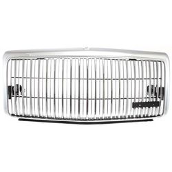 Replacement Grille Assembly Plastic Chrome Grille, 1-year unlimited-mileage warranty 8077