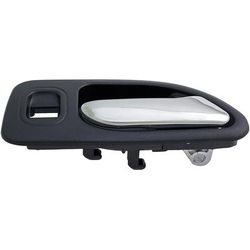 Dorman Interior Door Handle Plastic Chrome Lever with Black Bezel Help Series, Rear, Passenger Side, Lifetime limited warranty 92417