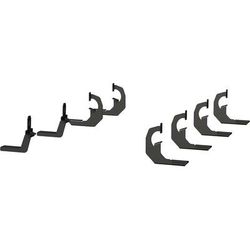 Aries Running Board Mounting Kit Steel Powdercoated Black VersaTrac Series, Lifetime limited warranty with 3-year on finish 2055102