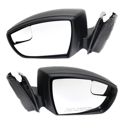 Kool Vue Mirror Textured Black, Driver & Passenger Side, 1-year limited warranty SET-FD107ER