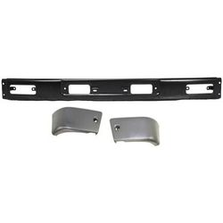 Replacement Bumper Steel Painted Black, Front, 1-year unlimited-mileage warranty KIT-110916-44