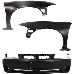 Replacement Bumper Cover Primed, Front, 1-year unlimited-mileage warranty KIT-110916-84