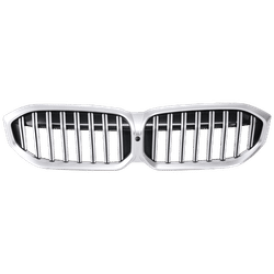 JC Whitney Grille Assembly ABS Plastic Chrome Grille, 1-year unlimited-mileage warranty RB07010058