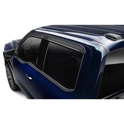 Husky Liners Window Visor Acrylic Smoke External Tape Mount Type Low Profile Ventvisor Series, Front & Rear, Driver Passenger Side, 2854045