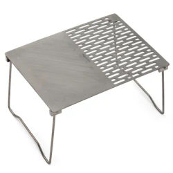Camping table Folding Campfire Grill Portable Ti BBQ Grill Outdoor Hiking Camping Grill with Legs Lightweight Camp Tables