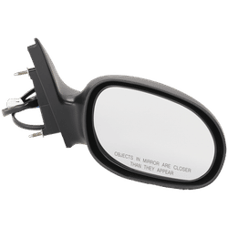 JC Whitney Mirror Textured Black, Passenger Side, 1-year limited warranty JDG37ER