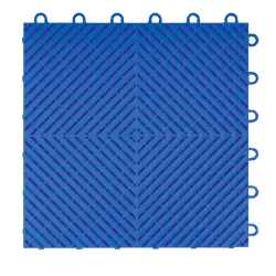 Swisstrax Royal Blue Ribtrax Smooth Home Garage Floor Tile (10 Pack)