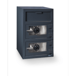 Hollon Double Door Depository Safe, Dual Dial Locks / 30" X 20" X 20"