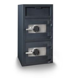 Hollon Double Door Depository Safe, Dual Electronic Locks / 40" X 20" X 20"