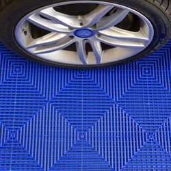 Swisstrax Royal Blue Ribtrax Pro Garage Floor Tiles (6 Pack)
