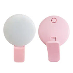 Mini selfie fill light for iPhone portable clip-on selfie ring light selfie light beauty light battery operated live light
