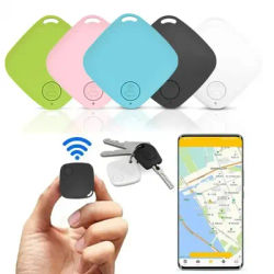 Mini Bluetooth 5.0 Tracker Dispositivo antismarrimento Rotondo Pet Borsa per bambini Portafoglio Tracciamento Localizzatore Smart Finder