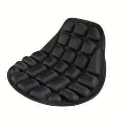 TEMU Motorcycle Seat Cushion Black Foam Soft Comfortable Breathable Seat Covers Mats For Motorcycles Electric Bike Accessories