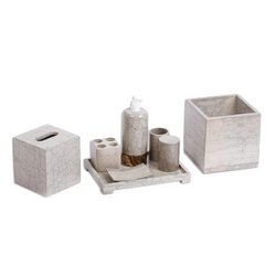 Patrician,'Marble and Onyx Stone Bathe Accessory Set (8 Pieces)'