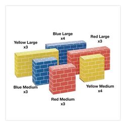 Bankers Box At Play Cardboard Building Block, 32-ECT Corrugated Board, Assorted, 20/Pack (FEL1230802)