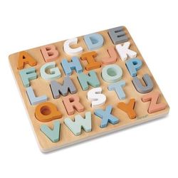 Janod Sweet Cocoon, Double-Sided Chunky Alphabet Puzzle, Ages 2 to 6 (JUYJ04412)
