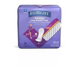 Medline Bladder Control Pad, Light Long, 3" x 11", 180/CS (FBC1015)