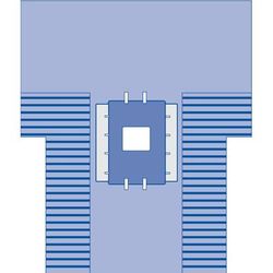 Medline Chole Lap Drape with Troughs, 20/CS (SPT-3820SCS)