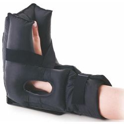 Medline Herbst Nylon Cradle Ankle Foot Orthoses, Black, Size L, 1 EA (ORT27711L)