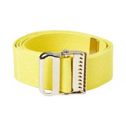 Medline Cotton Gait/Transfer Belt with Metal Buckle, 2" x 54", Yellow, 1 EA (MDT821203YS)