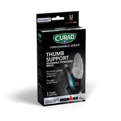 Curad Performance Series IRONMAN Deluxe Thumb Brace, 4/CS (CURIM18230)