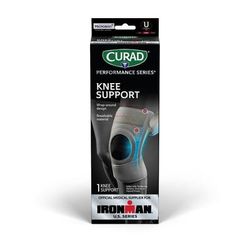 Curad Performance Series IRONMAN Knee Support with Spiral Stabilizers, Reversible, Universal Size, 4/CS (CURIM23333)