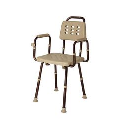 Medline Elements Shower Chair with Back and Microban Treatment, 1 EA (MDS89745ELMBH)