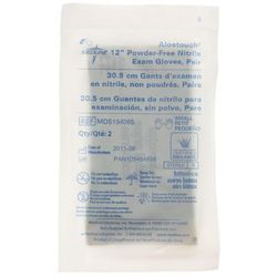 Medline AloeTouch 12" Powder-Free Nitrile Exam Gloves, Sterile Pairs, Size S, 50/BX (MDS194085Z)