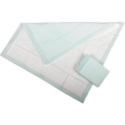 Medline Fluff and Polymer Underpad, Heavy Absorbency, 30" x 36", Green, Quilted, 5/BG (MSC282030LBVZ)