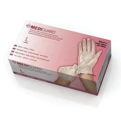 Medline For California Only, MediGuard Powder-Free Clear Vinyl Exam Gloves, Size L, 150/BX (6MSV513H)
