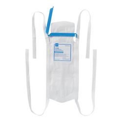 Medline Refillable Ice Bag with Clamp Closure, White, 5" x 12", 4 Ties, 25/BX (NON4410Z)